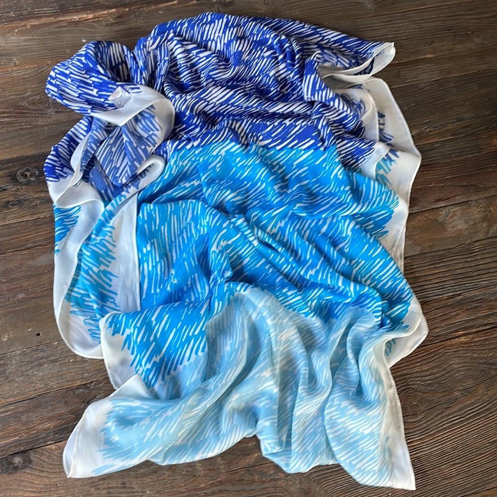Reed ombre blue infinity scarf EUCโ